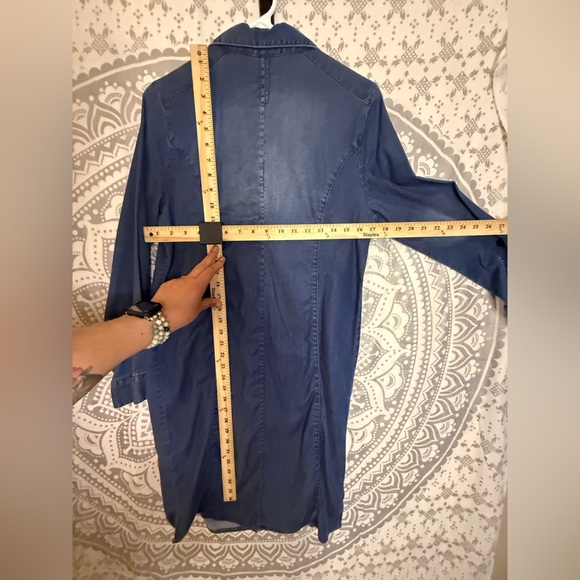 Chico's Blue Denim Shirt Dress - Picture 5 of 5